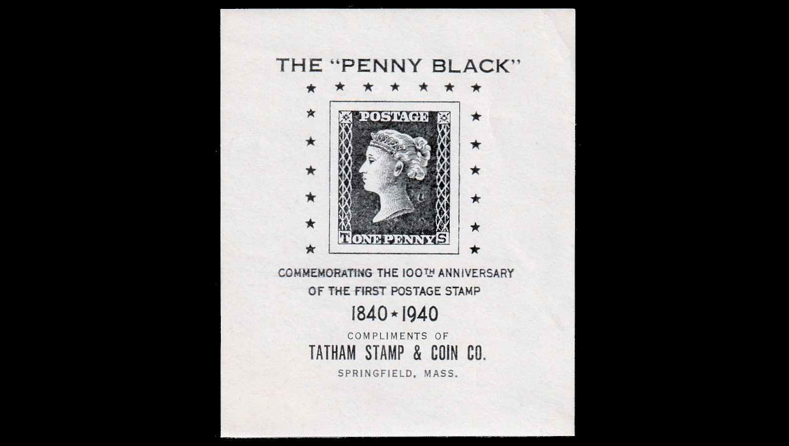 1940 Stamp Centenary