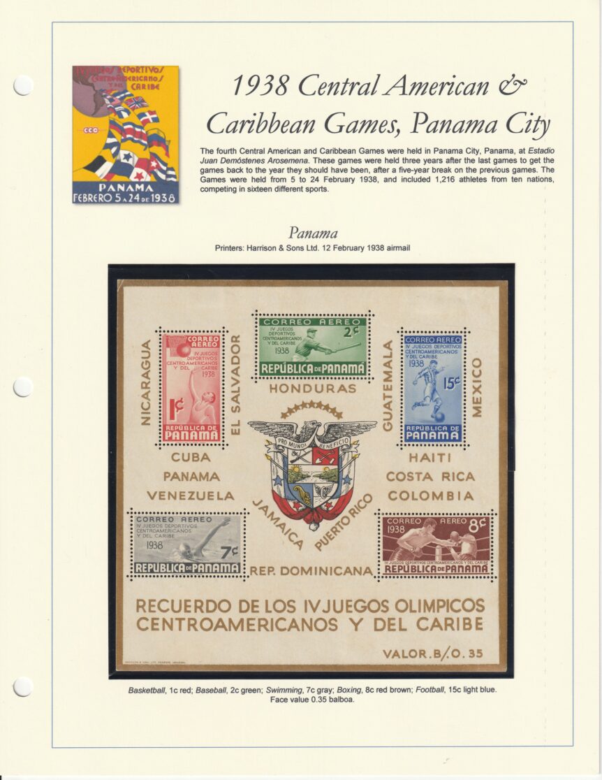 1938 Central American and Caribbean Games, Panama City
