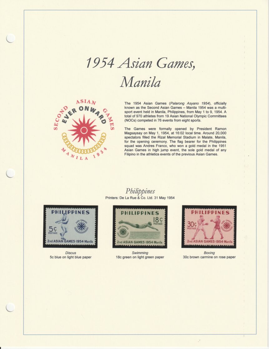 1954 Asian Games Manila