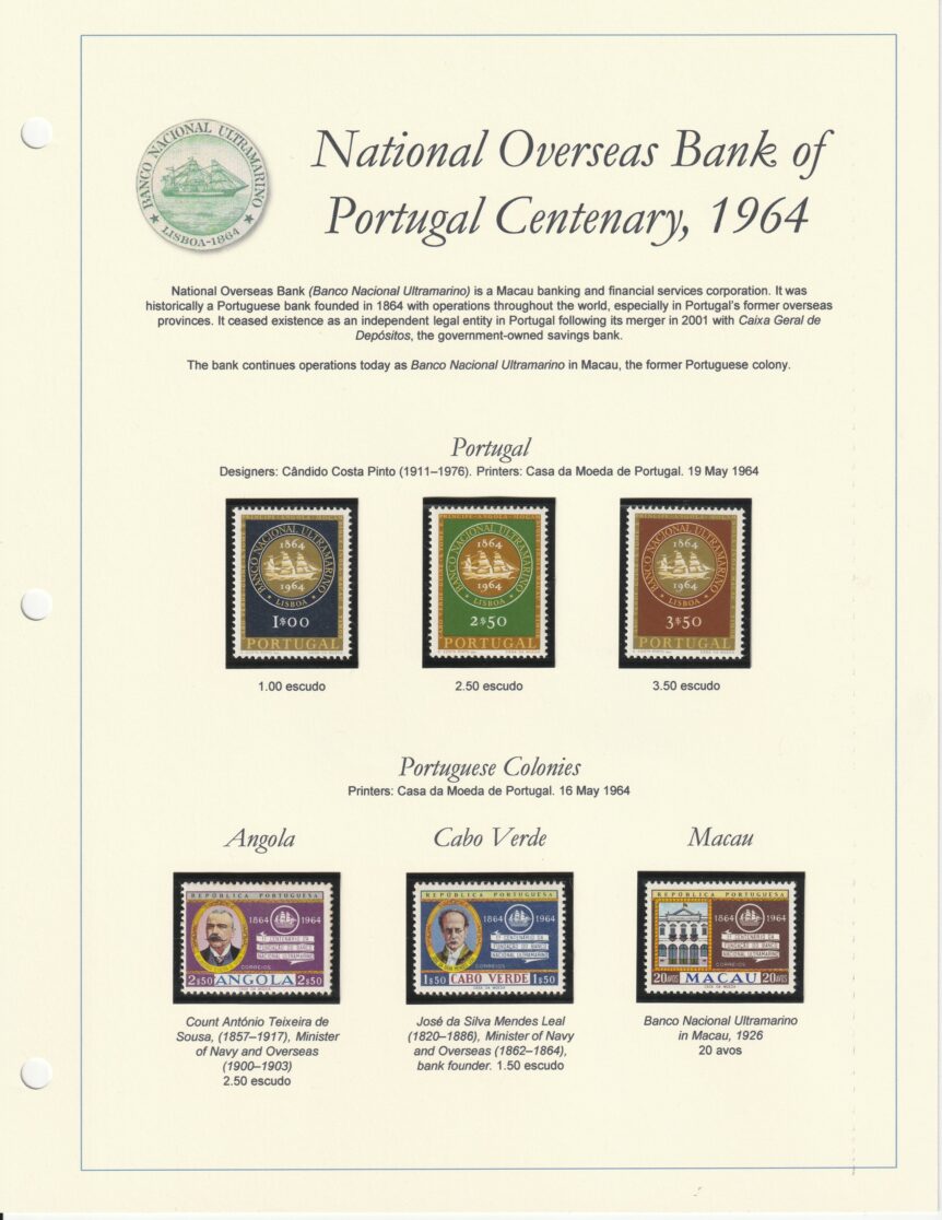 1964 National Overseas Bank of Portugal