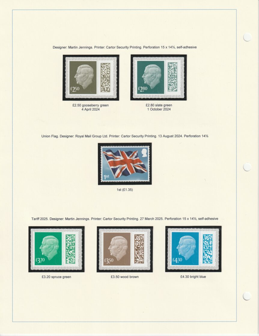 King Charles III 2024-2-25 definitives