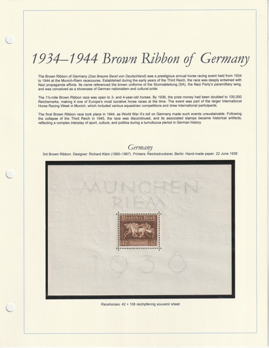 1943-1934 Brown Ribbon of Germany