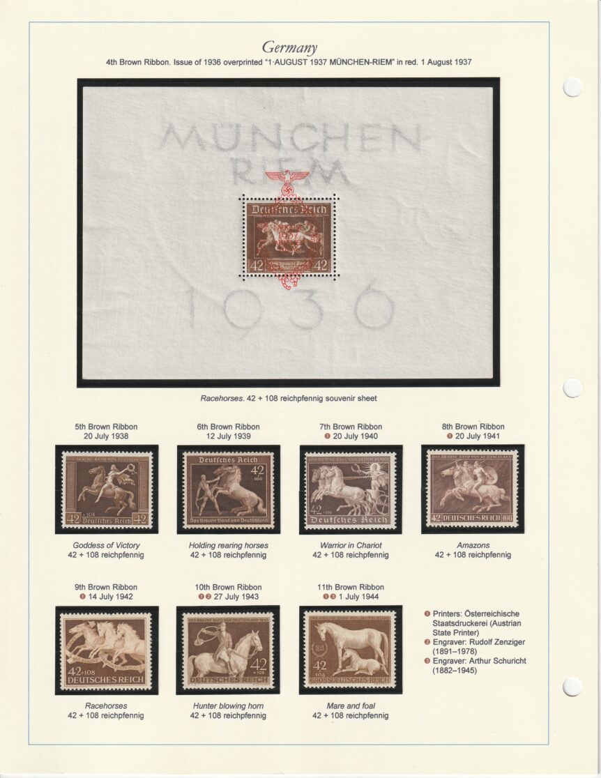 1943-1934 Brown Ribbon of Germany