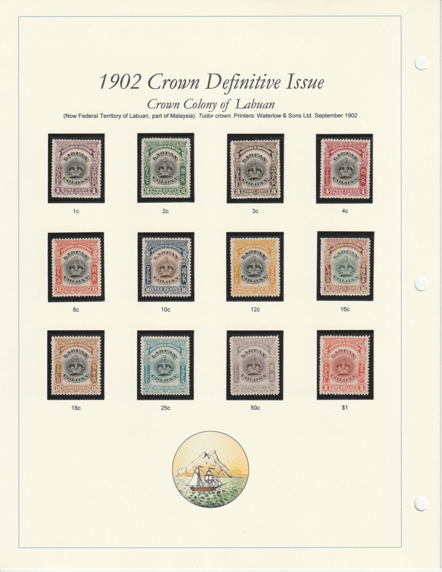 1902 Labuan Crown Definitives