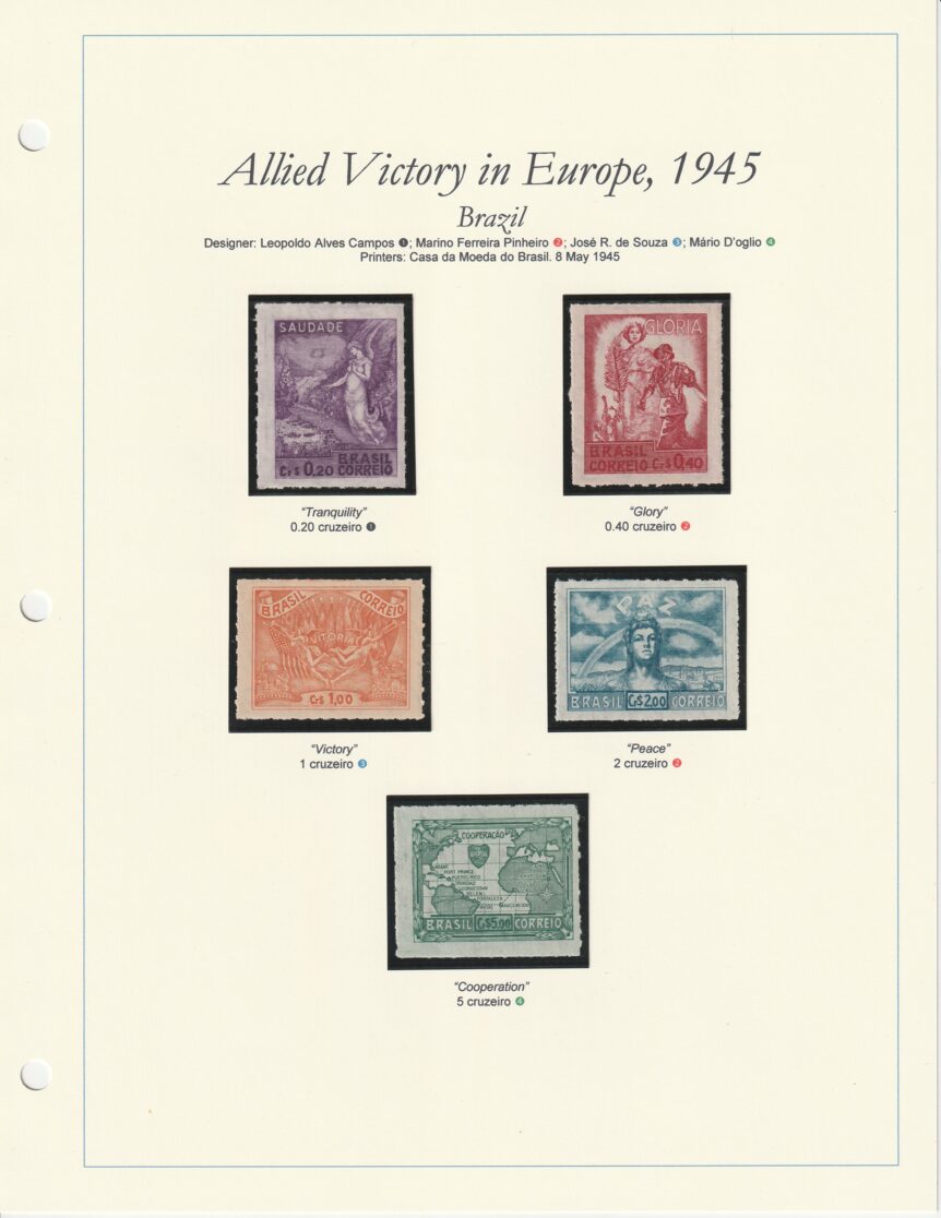 1945 Brazil WW2 Europa Victory