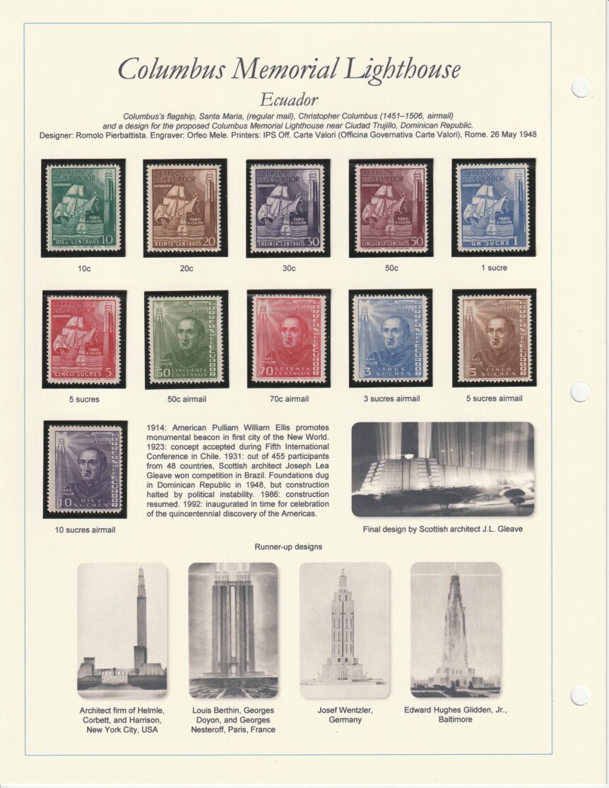 Columbus Memorial Lighthouse, 1948