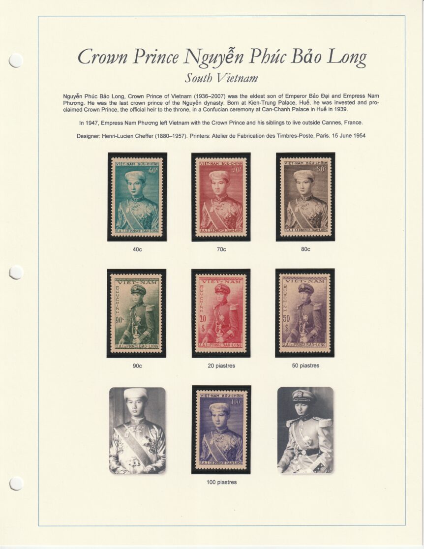 1954 Crown Prince Nguyễn Ph&uacute;c Bảo Long