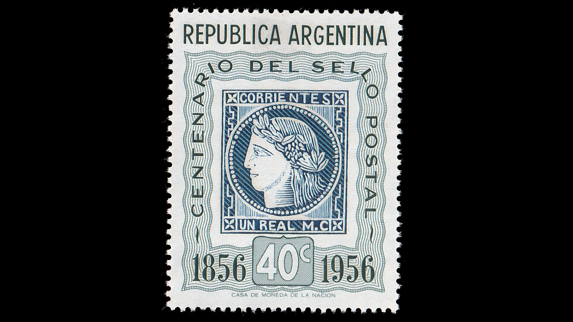 1956 Argentina Stamp Centenary