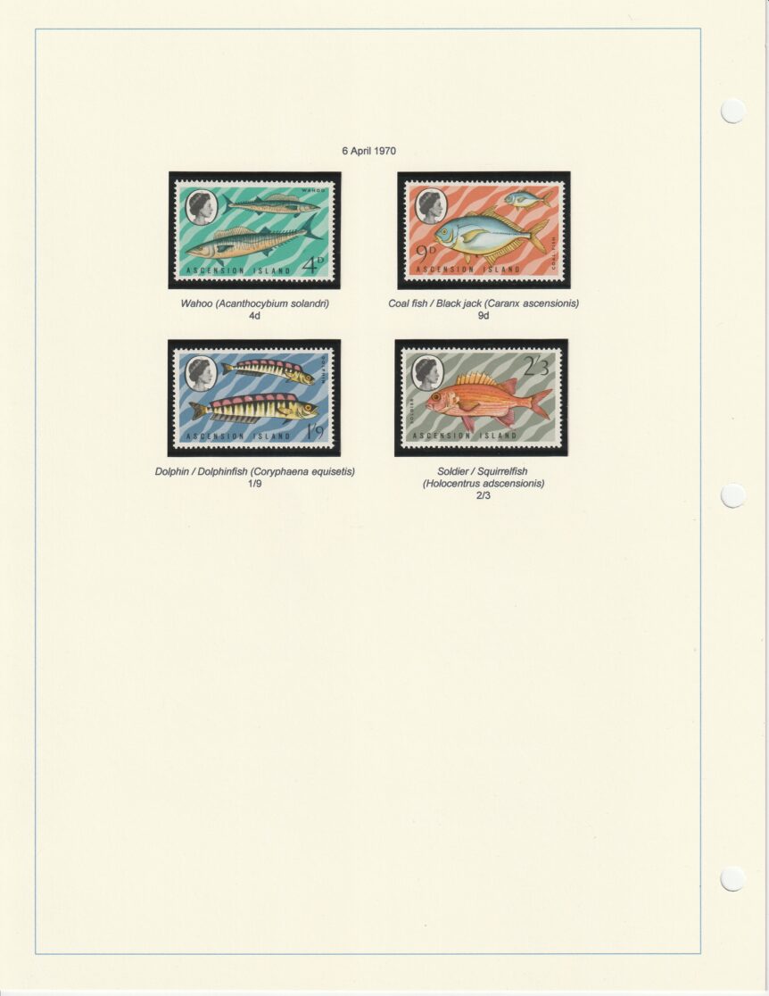 1968-1970 Ascension Island Fish