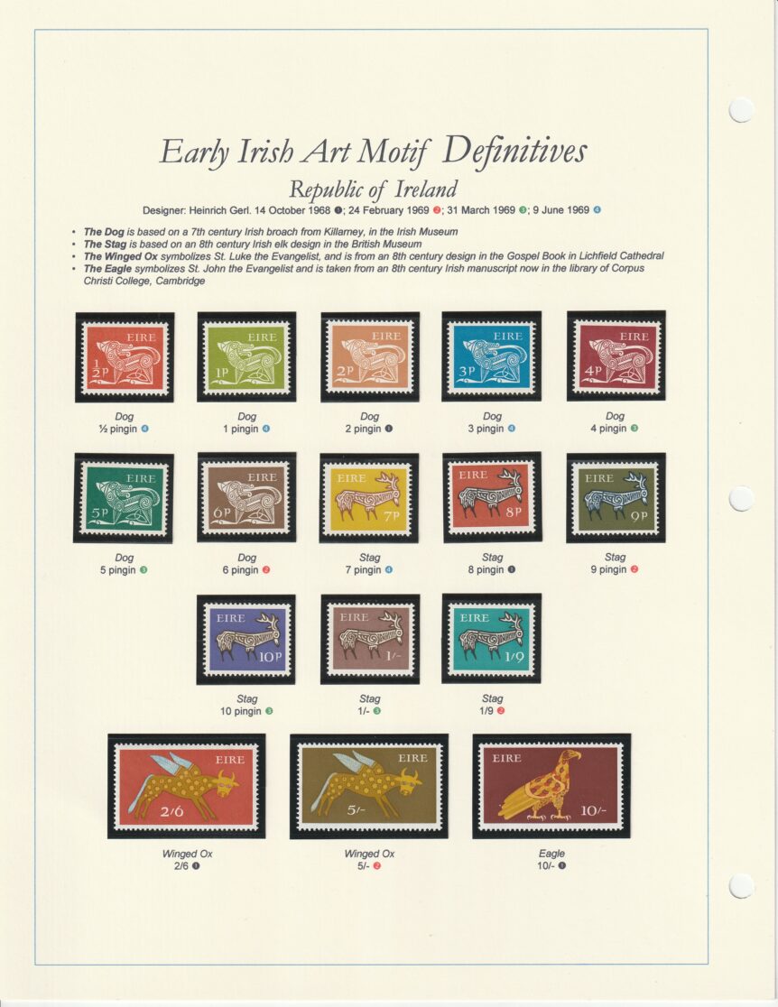 1968-1969 Ireland Gerl Definitives