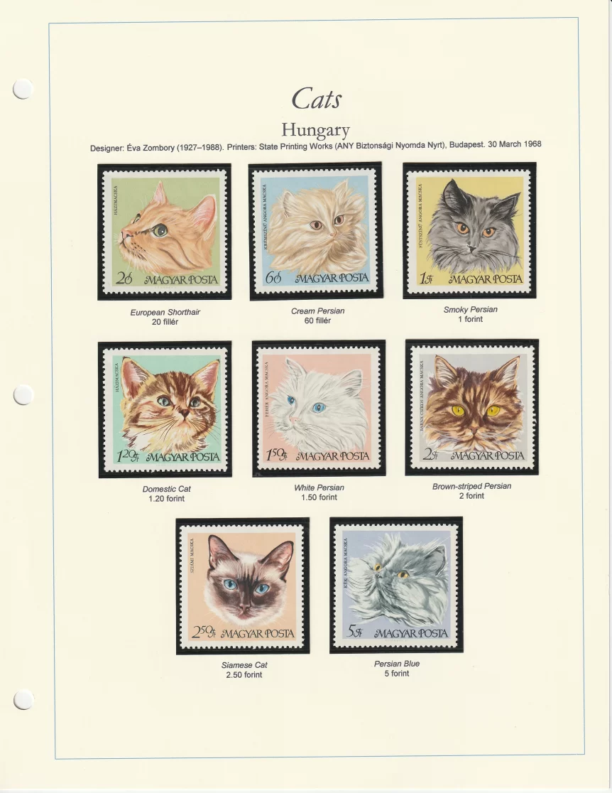 1968 Hungary Cats