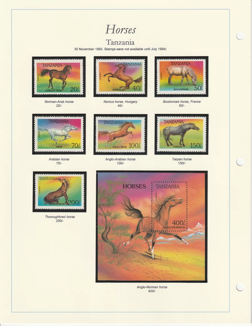 1994 Tanzania Horses