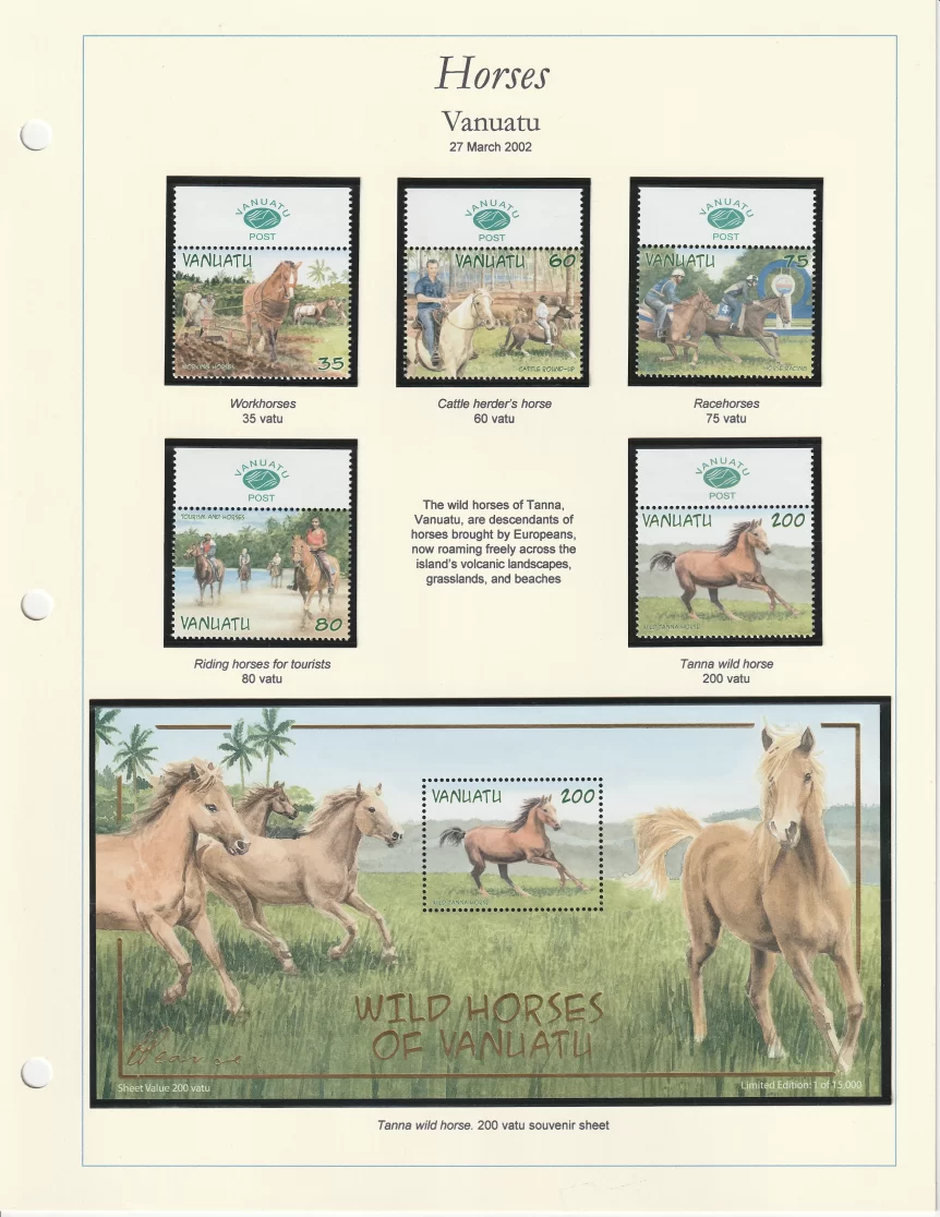 2002 Vanuatu Horses