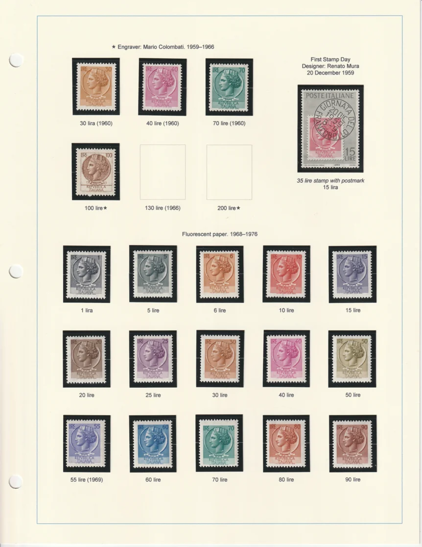 1953-1977 Italia Turrita