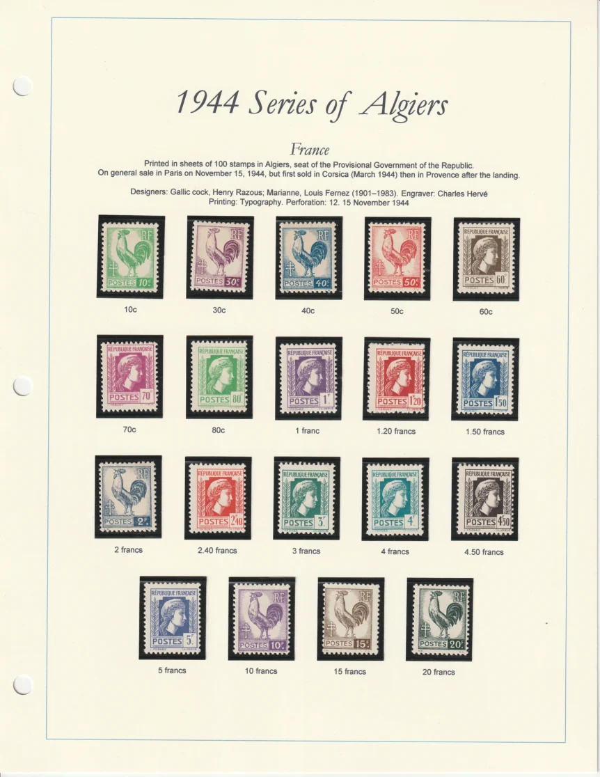 1944 France Algiers Issue