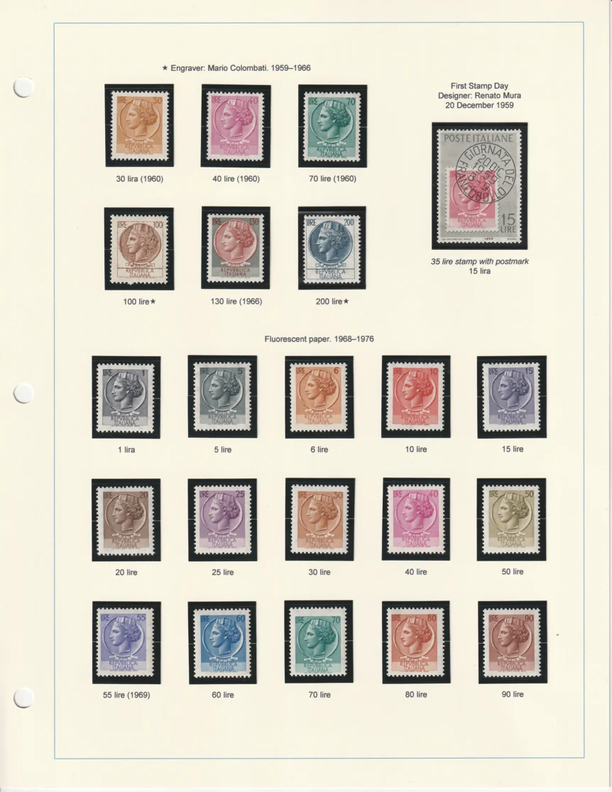 1953-1977 Italia Turrita