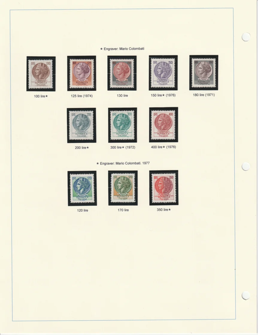 1953-1977 Italia Turrita