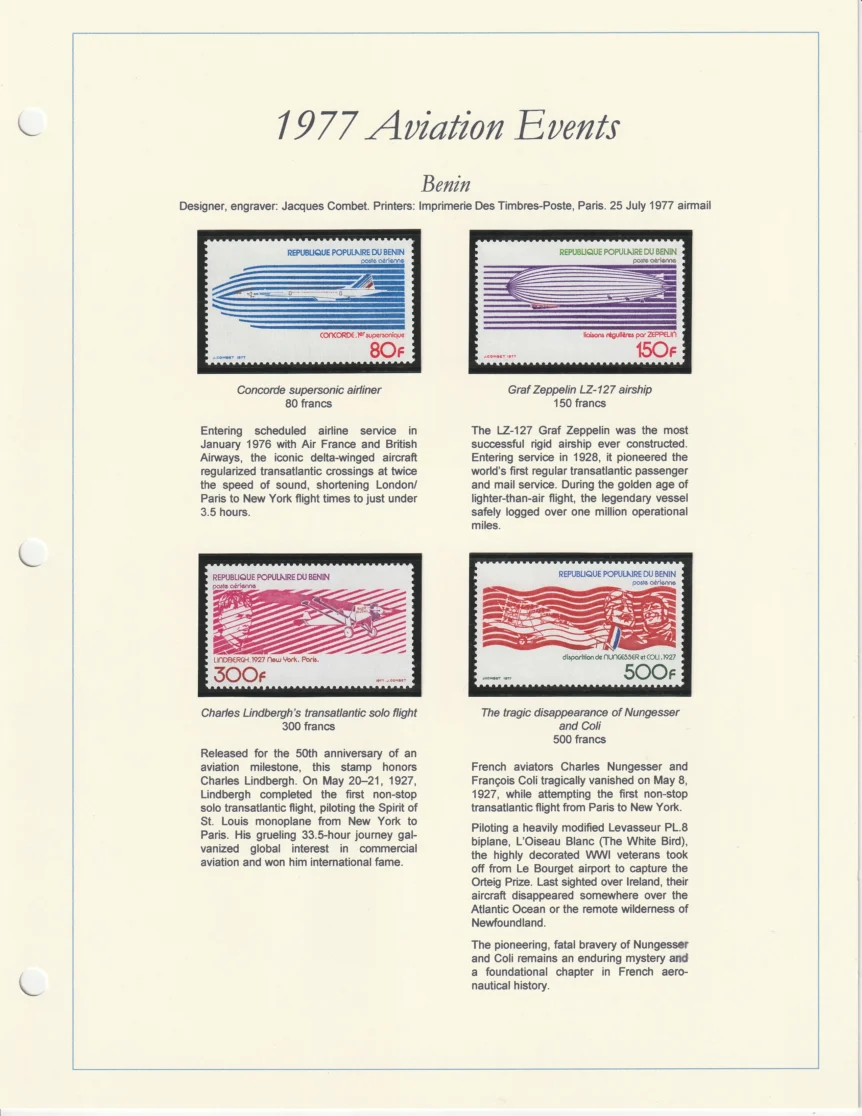 1977 Benin Aviation Events