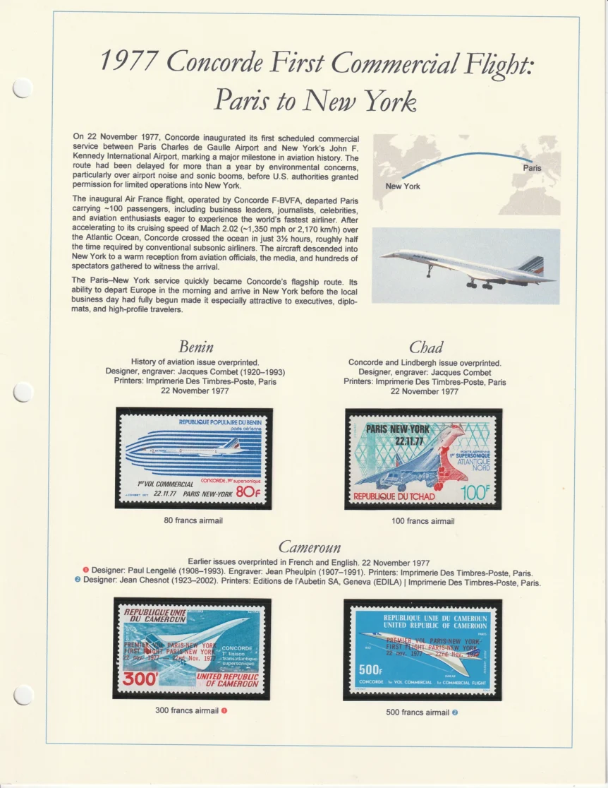 1977 Concorde Paris-New York