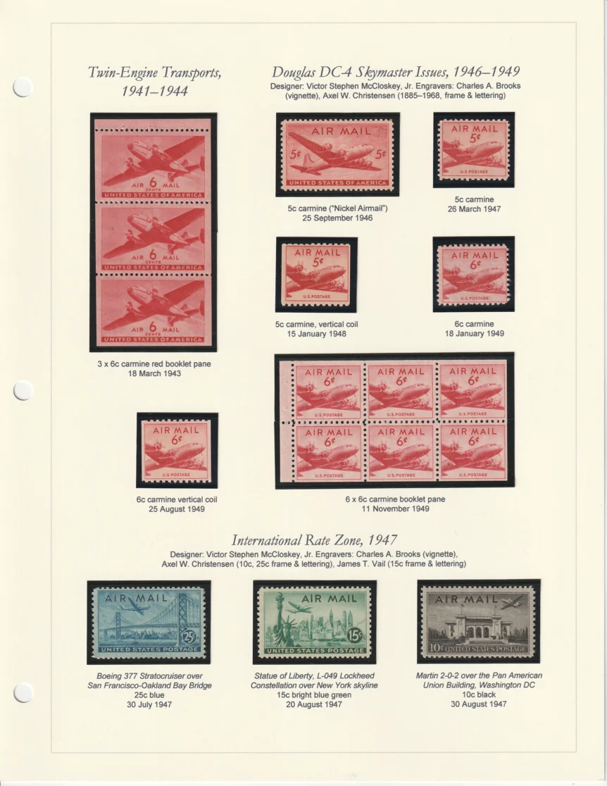 1918-2012 US Airmail